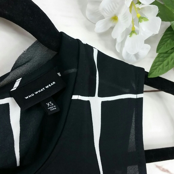 DONATING8/8 NWT Who What Wear Chiffon Sheer Blouse - Picture 5 of 7